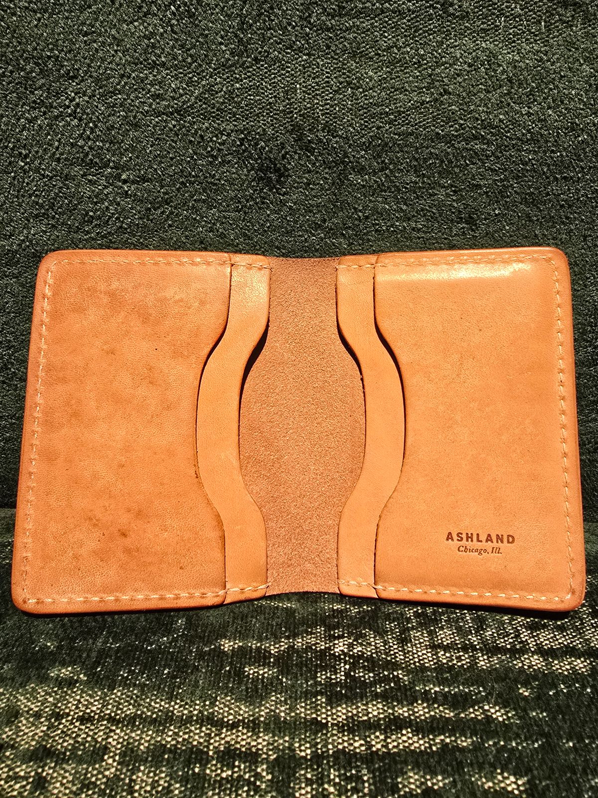 Photo by LouisvilleLeatherGuy on February 5, 2026 of the Ashland Leather Co. Bugs Moran in Horween Natural Pit-Tanned Horsebutt.