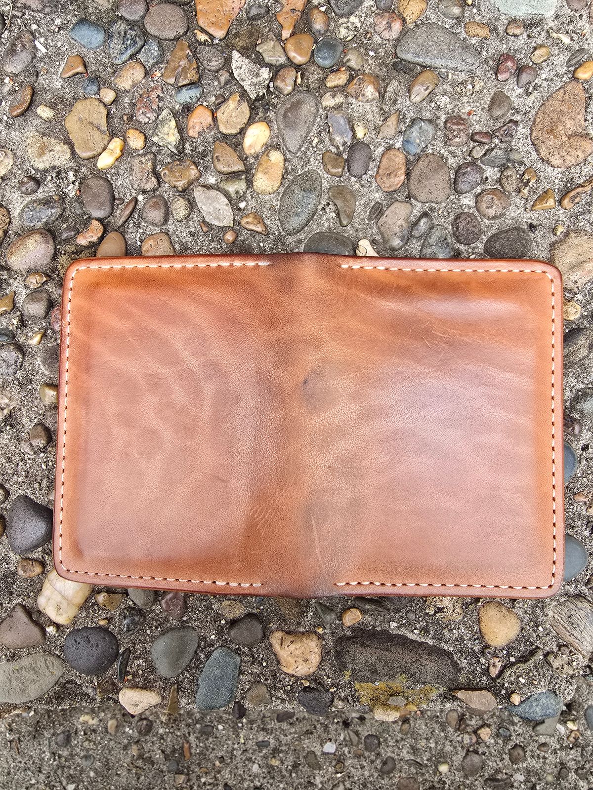 Photo by LouisvilleLeatherGuy on March 3, 2026 of the Ashland Leather Co. Bugs Moran in Horween Natural Pit-Tanned Horsebutt.