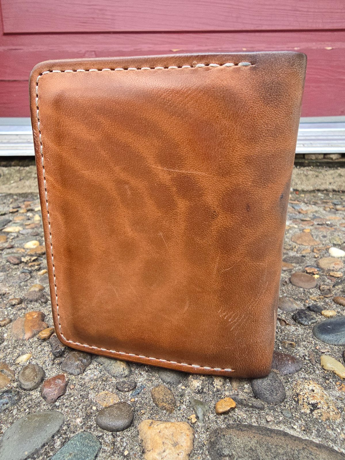 Photo by LouisvilleLeatherGuy on March 3, 2026 of the Ashland Leather Co. Bugs Moran in Horween Natural Pit-Tanned Horsebutt.