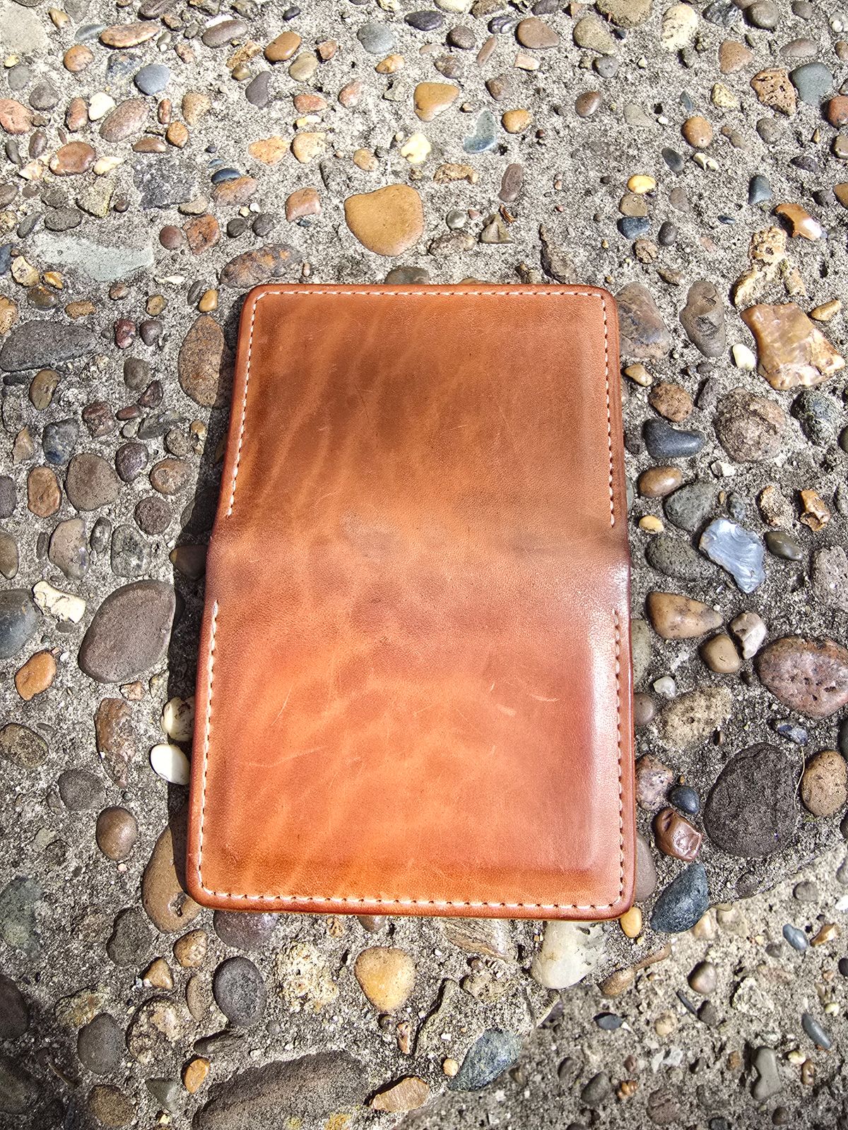 Photo by LouisvilleLeatherGuy on April 5, 2026 of the Ashland Leather Co. Bugs Moran in Horween Natural Pit-Tanned Horsebutt.