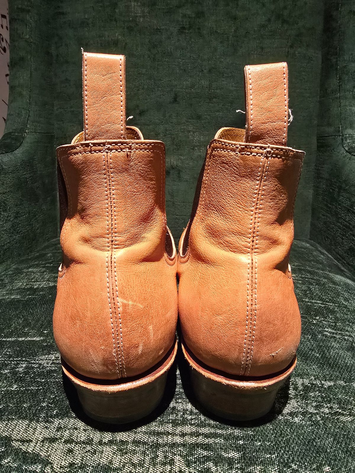 Photo by LouisvilleLeatherGuy on February 5, 2026 of the Briselblack The Seventh Chelsea Boot in Maryam Natural Kangaroo.
