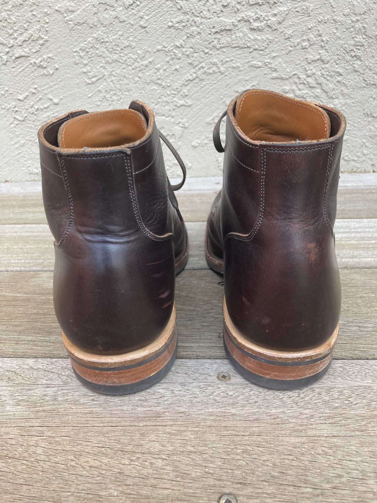 Photo by boogieshafer on February 6, 2022 of the Viberg Service Boot in Horween Brown Wooly.