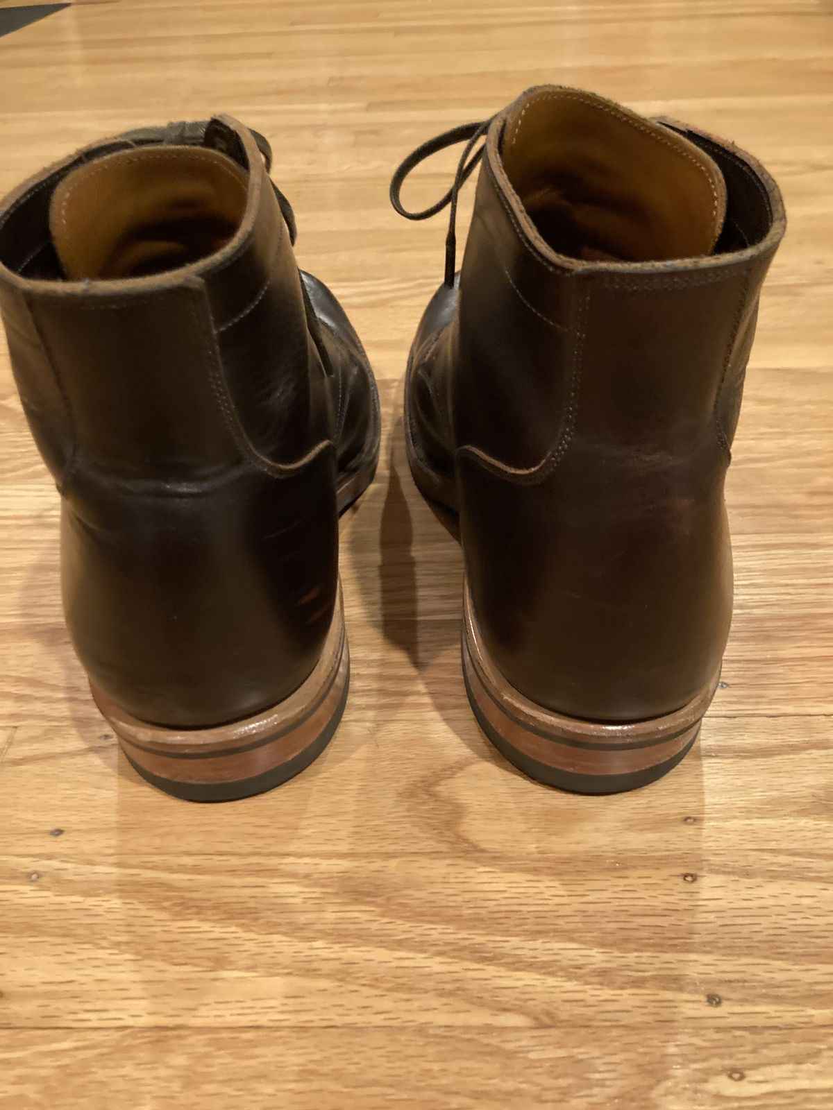 Photo by boogieshafer on March 6, 2022 of the Viberg Service Boot in Horween Brown Wooly.