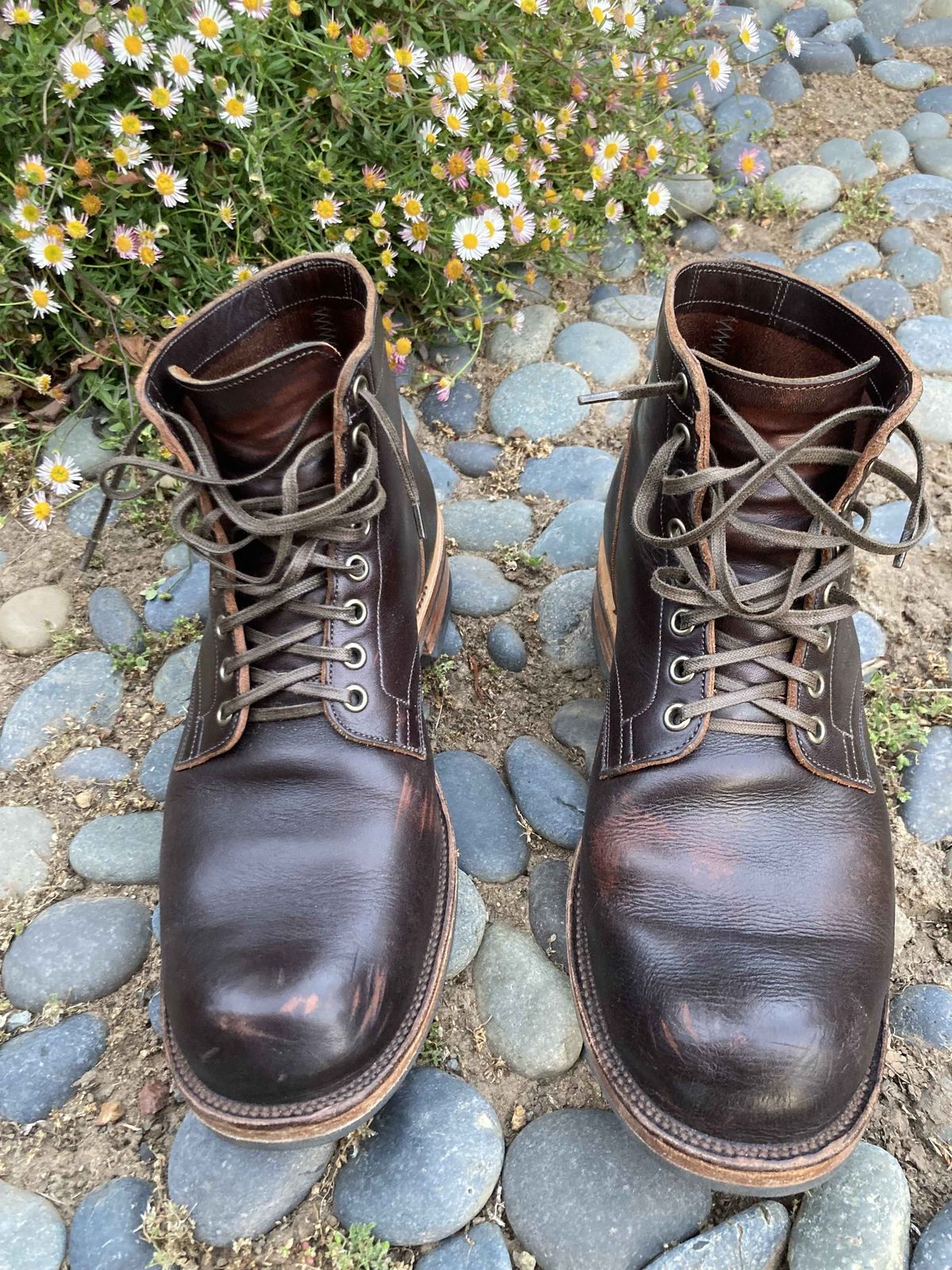 Photo by boogieshafer on May 2, 2022 of the Viberg Service Boot in Horween Brown Wooly.