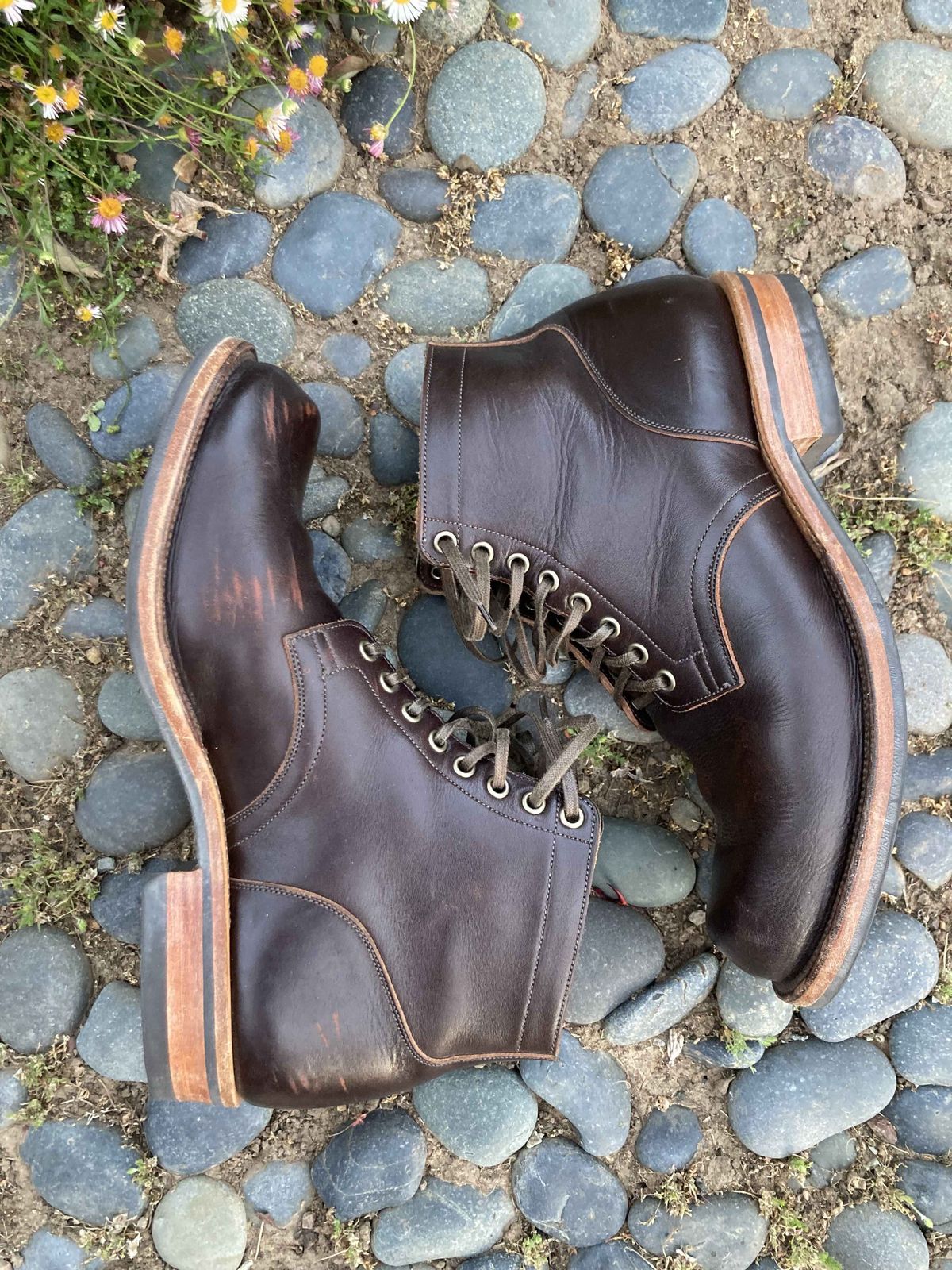 Photo by boogieshafer on May 2, 2022 of the Viberg Service Boot in Horween Brown Wooly.