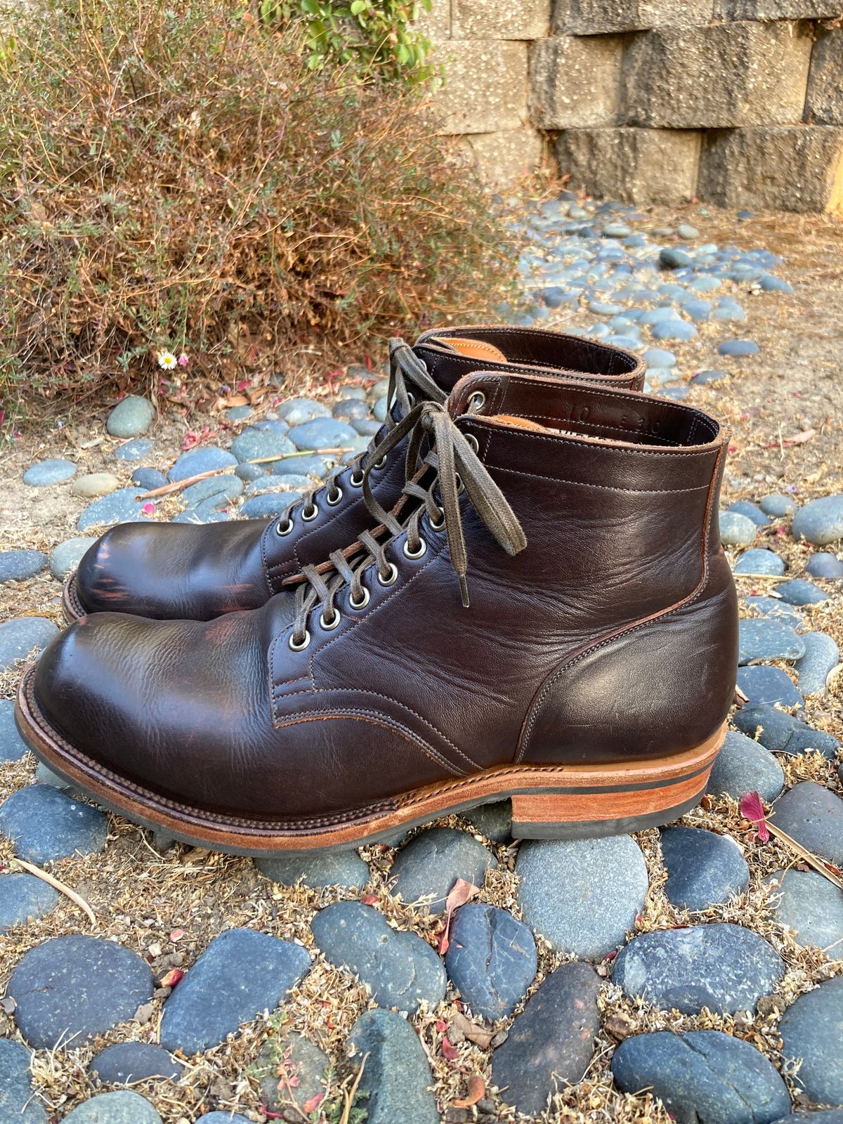 Photo by boogieshafer on September 22, 2023 of the Viberg Service Boot in Horween Brown Wooly.