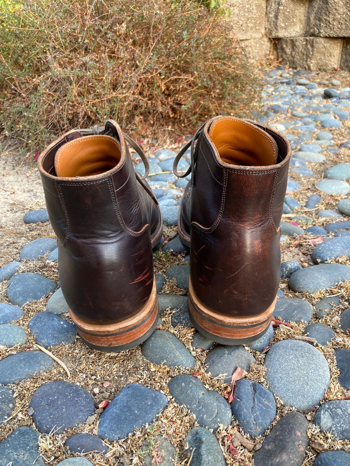 Photo by boogieshafer on September 22, 2023 of the Viberg Service Boot in Horween Brown Wooly.