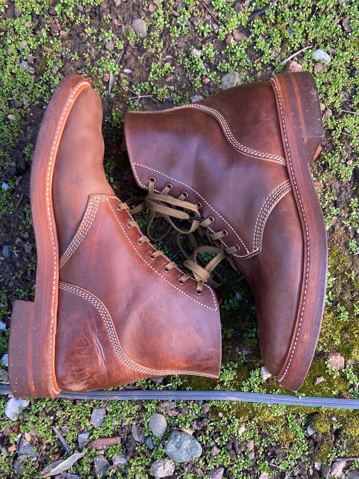 Photo by boogieshafer on February 24, 2023 of the John Lofgren M-43 Service Shoes in Horween Brown Chromexcel Horsehide.
