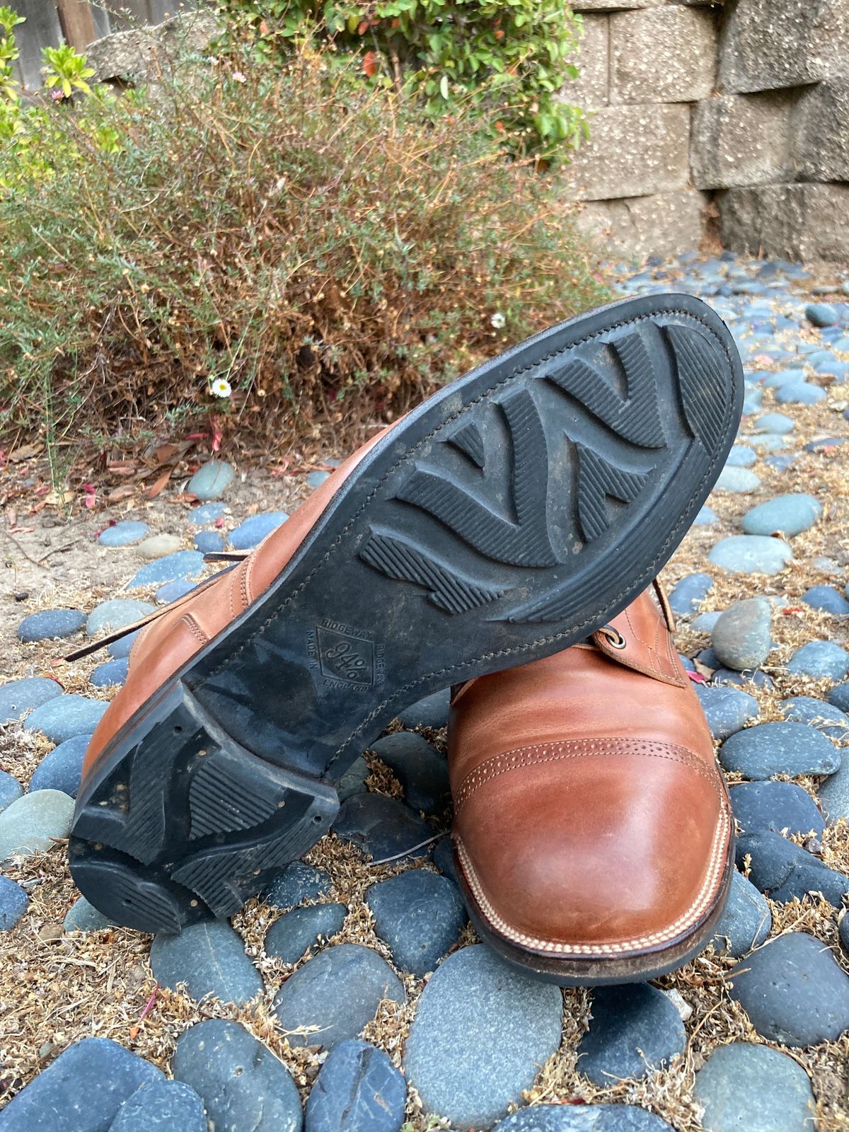 Photo by boogieshafer on September 12, 2023 of the Viberg Service Boot in Maryam Used Cuoio Vitello Calf.