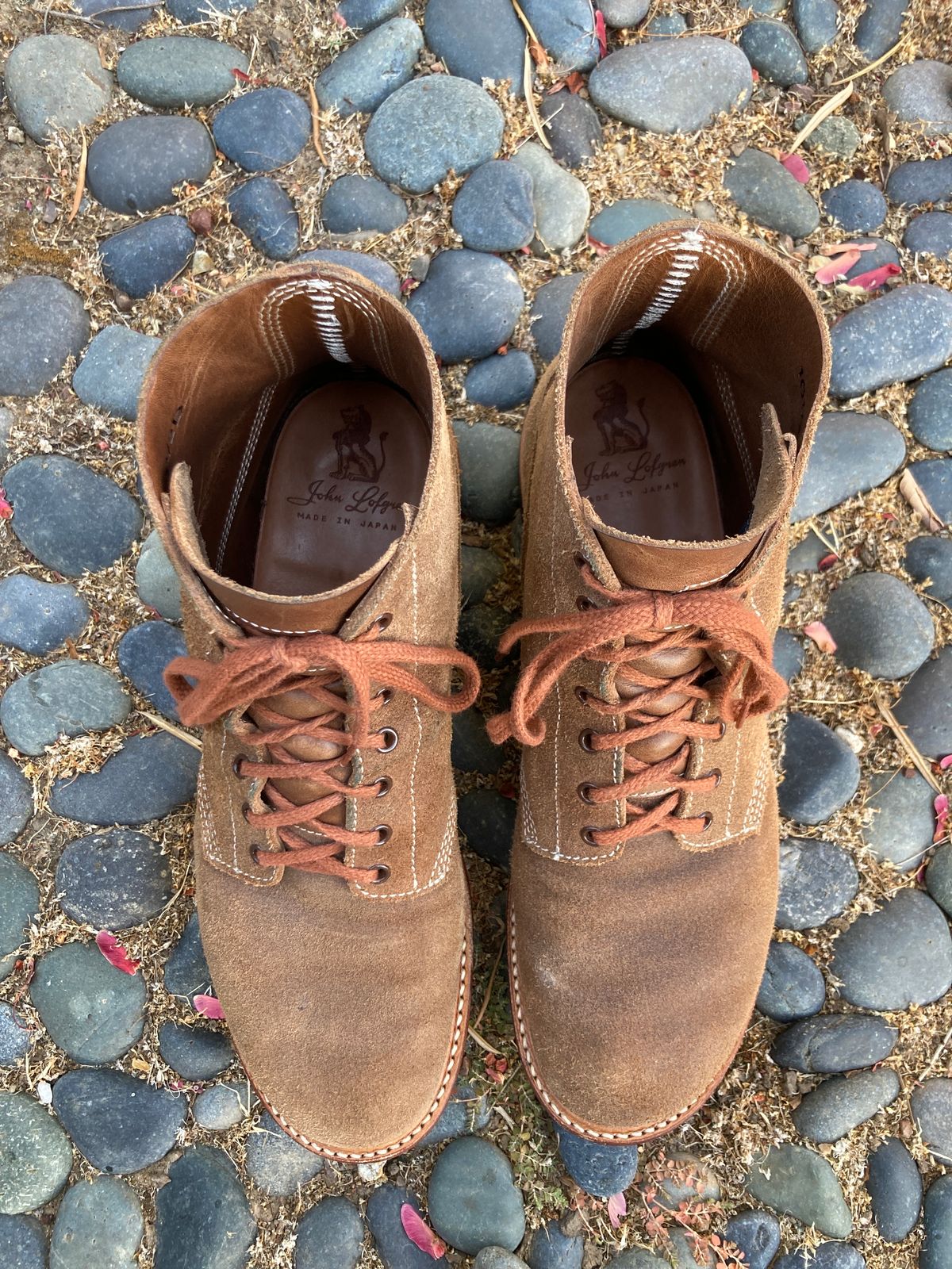 Photo by boogieshafer on September 24, 2023 of the John Lofgren M-43 Service Shoes in Horween Natural Chromexcel Roughout.