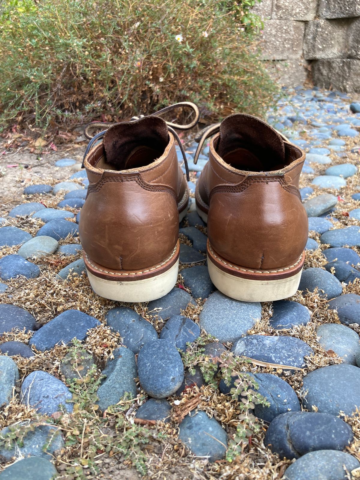 Photo by boogieshafer on August 26, 2023 of the Viberg 145 Oxford in Horween Natural Chromexcel.