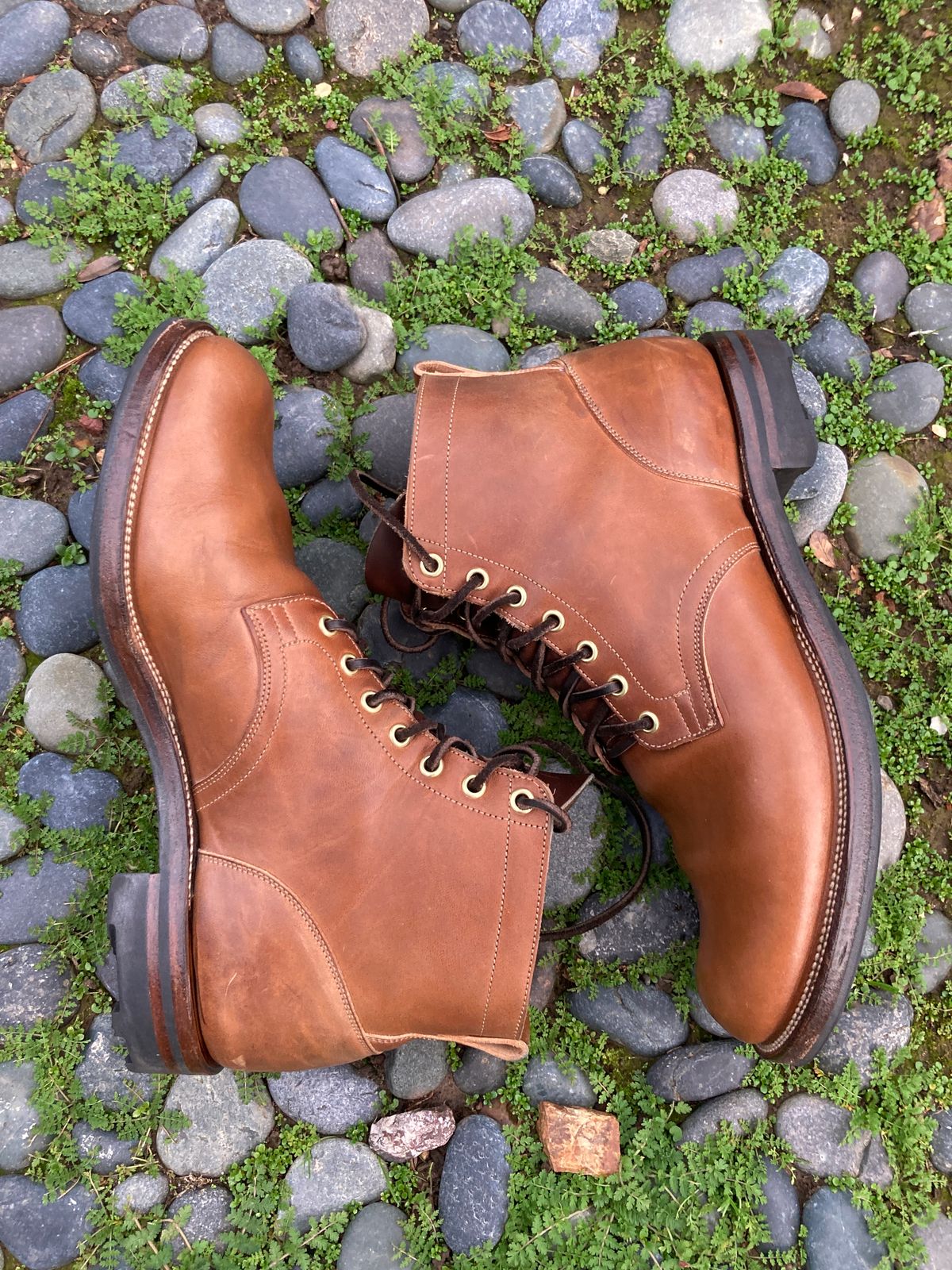 Photo by boogieshafer on January 7, 2023 of the Viberg Service Boot in Maryam Toscanello Horsebutt.