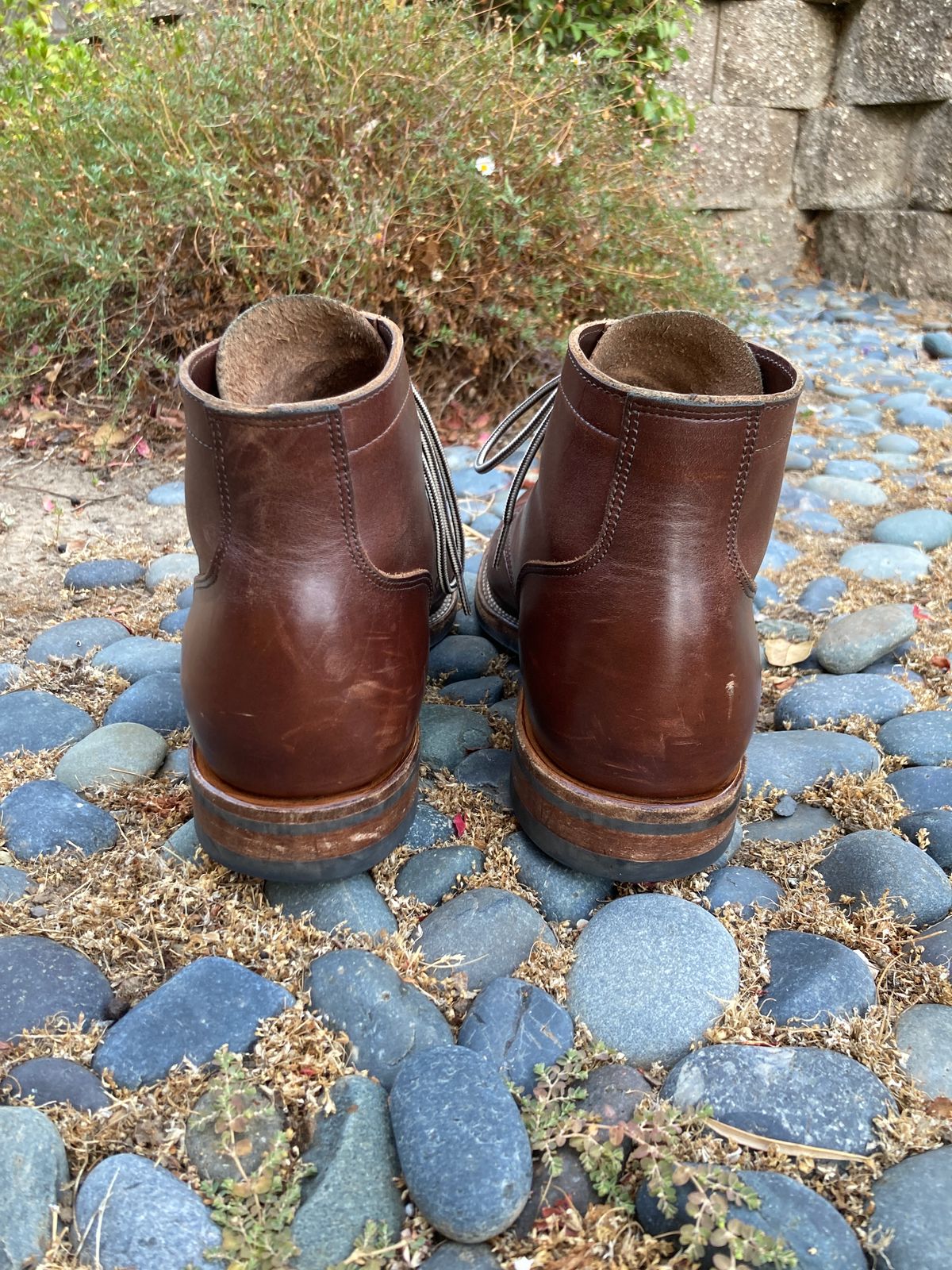 Photo by boogieshafer on August 27, 2023 of the Viberg Service Boot in Horween Brown Chromexcel.