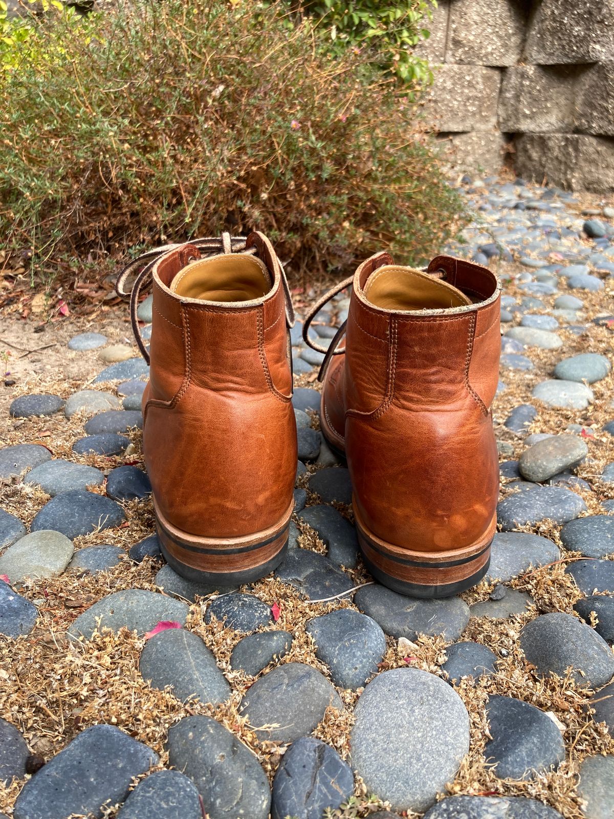 Photo by boogieshafer on September 1, 2023 of the Viberg Service Boot in Horween English Tan Dublin.