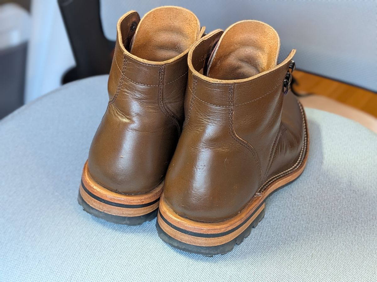 Photo by rabton on December 1, 2025 of the Parkhurst The Allen in Italpel Caramel Teacore Veg Tan.