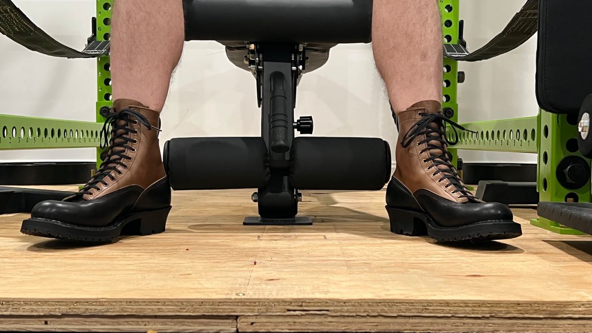 Photo by cajunpsycho on October 2, 2023 of the White's x Division Road LTT Logger 375 in Horween Black Waxed Flesh.