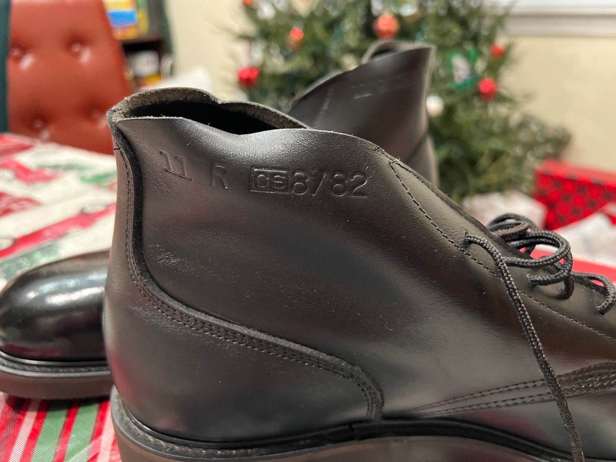 Photo by cajunpsycho on December 15, 2023 of the Addison Shoe Company Chukka in Unknown Leather.