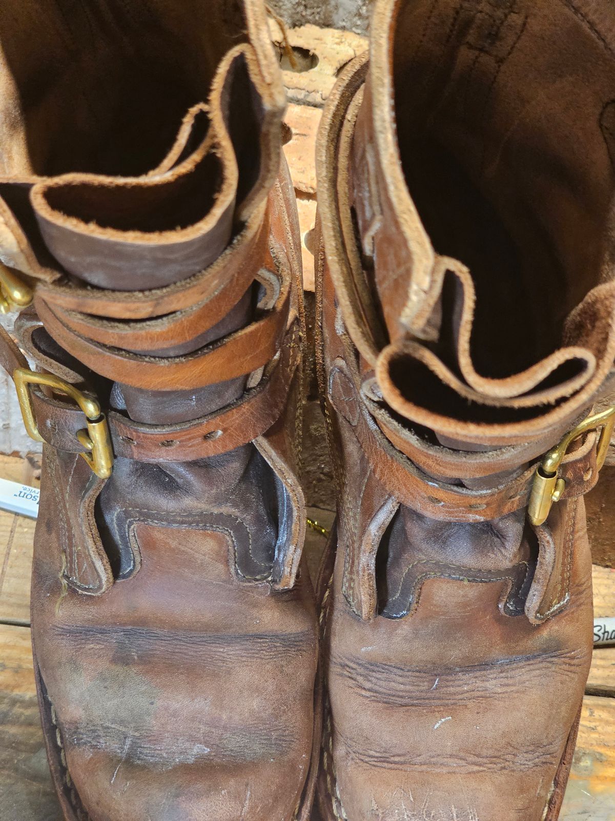Photo by arriaga214 on February 4, 2025 of the Nicks Heritage TankerPro in Horween Natural Dublin.