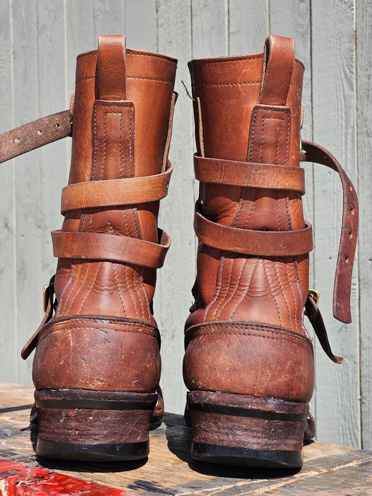 Photo by arriaga214 on March 2, 2025 of the Nicks Heritage TankerPro in Horween Natural Dublin.