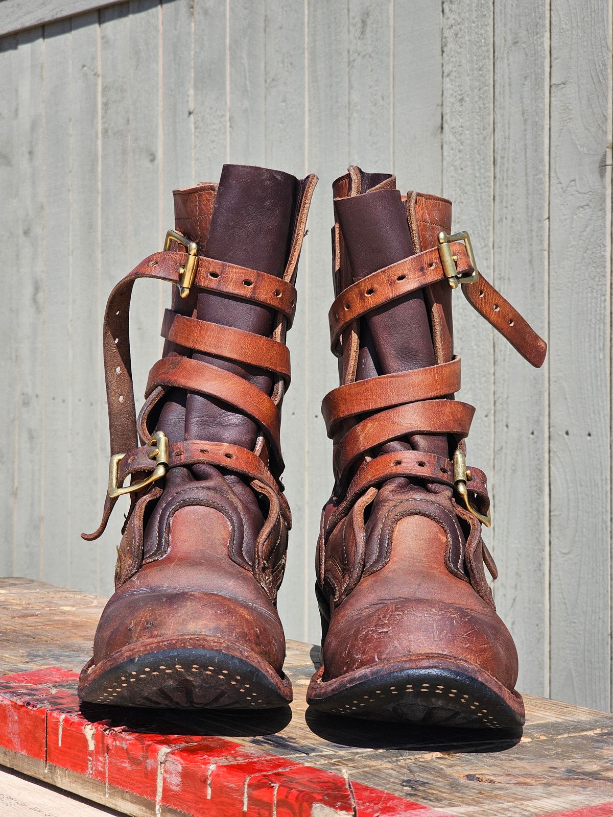 Photo by arriaga214 on March 2, 2025 of the Nicks Heritage TankerPro in Horween Natural Dublin.