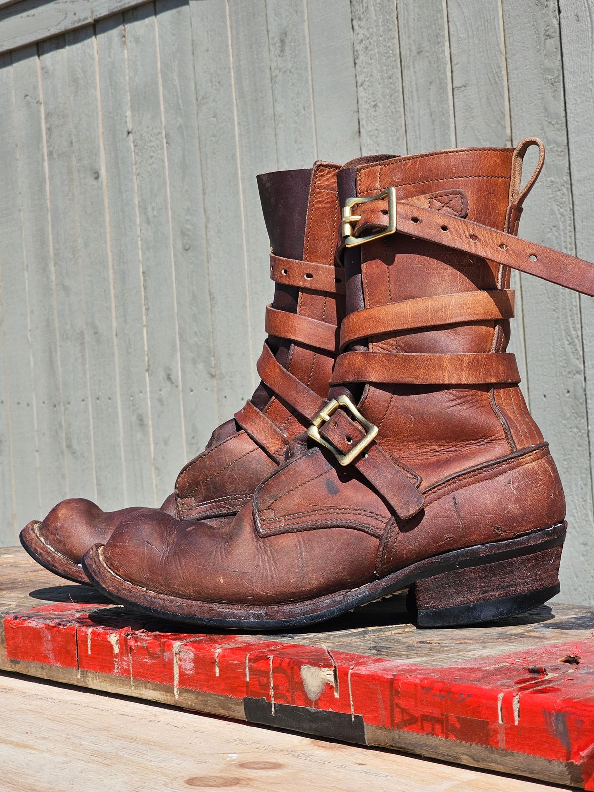 Photo by arriaga214 on March 2, 2025 of the Nicks Heritage TankerPro in Horween Natural Dublin.