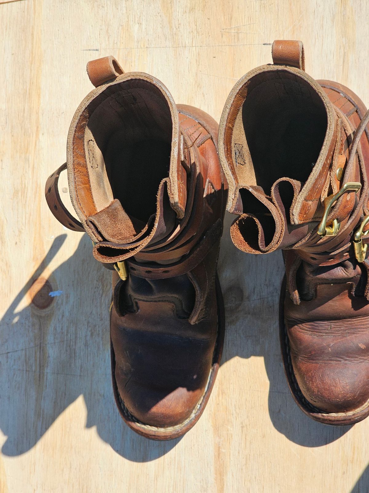 Photo by arriaga214 on March 2, 2025 of the Nicks Heritage TankerPro in Horween Natural Dublin.