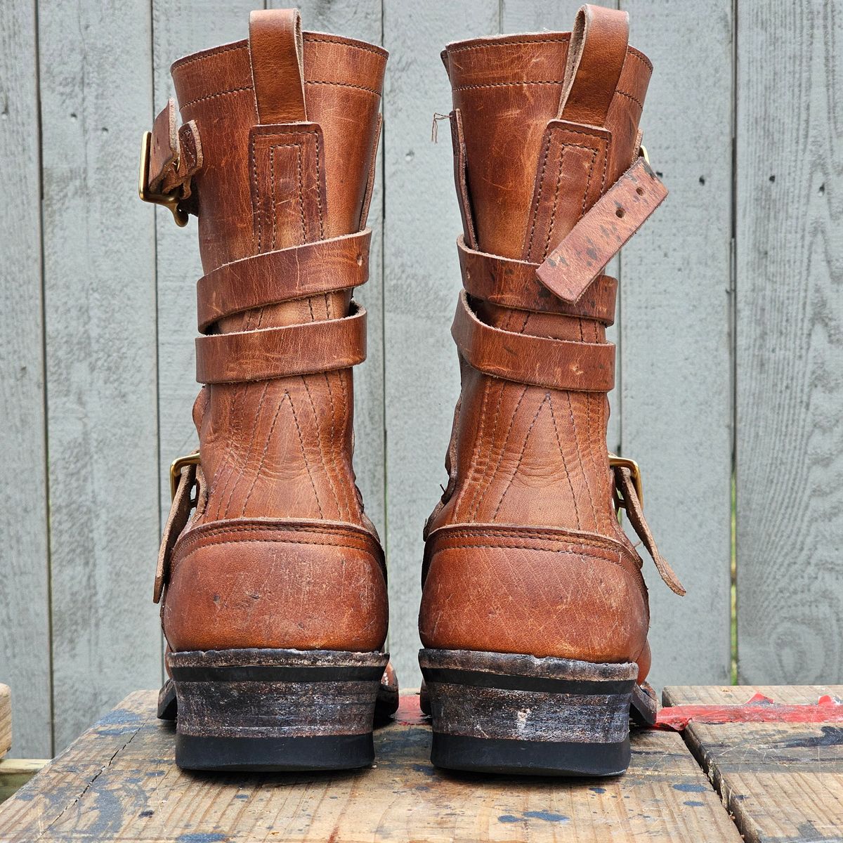 Photo by arriaga214 on November 1, 2024 of the Nicks Heritage TankerPro in Horween Natural Dublin.