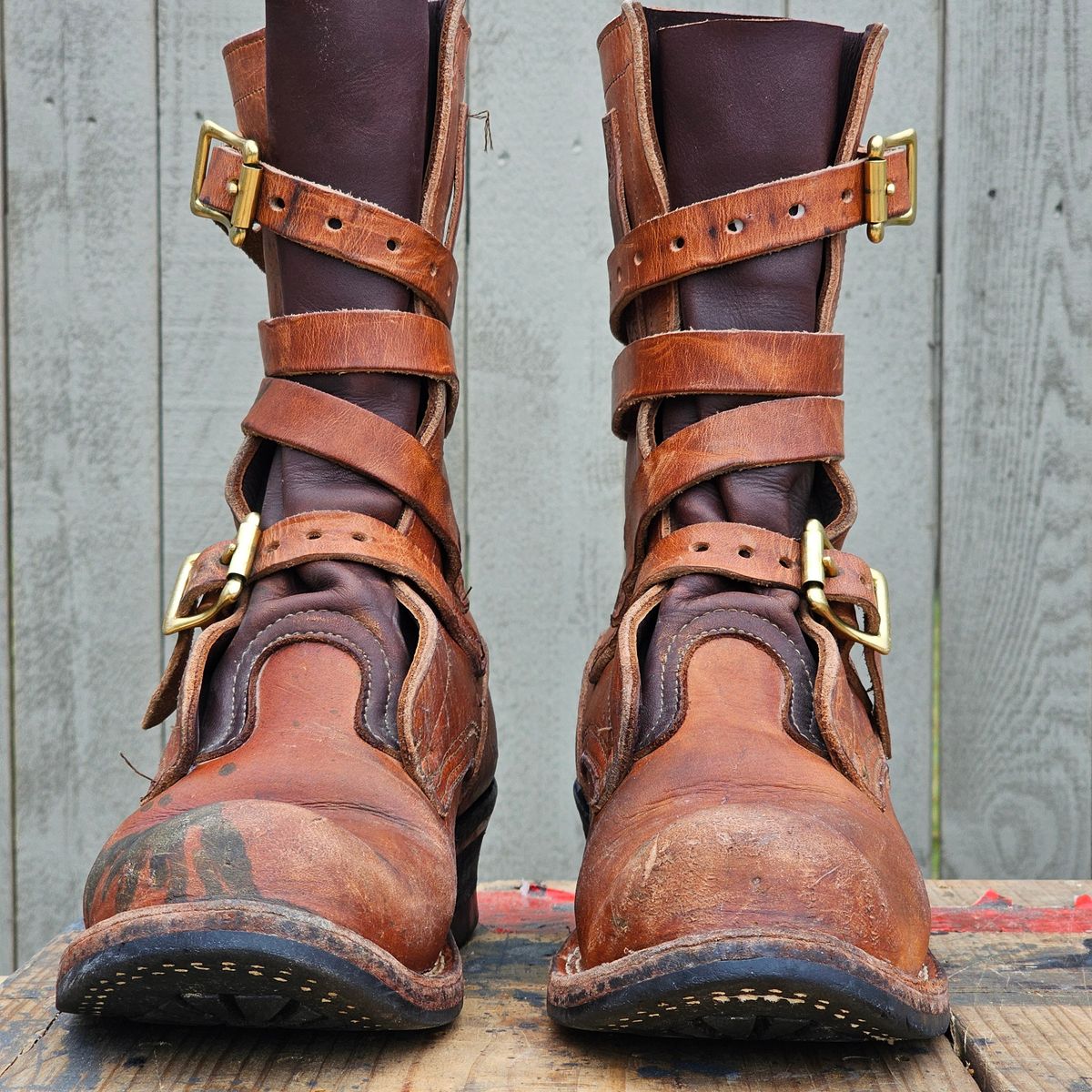 Photo by arriaga214 on November 1, 2024 of the Nicks Heritage TankerPro in Horween Natural Dublin.