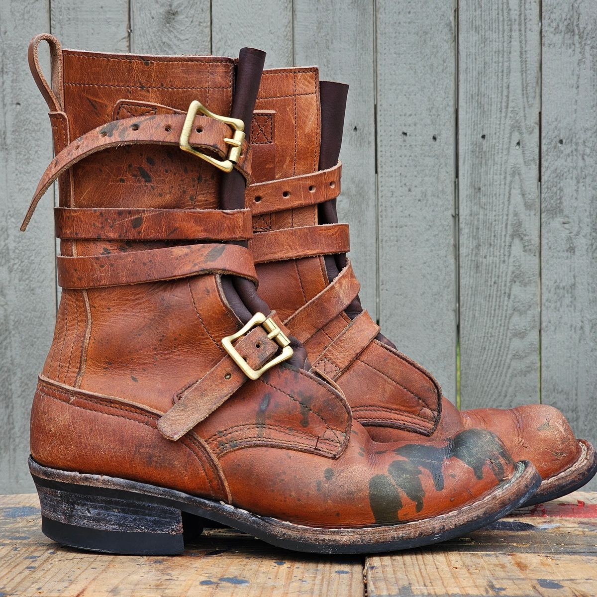 Photo by arriaga214 on November 1, 2024 of the Nicks Heritage TankerPro in Horween Natural Dublin.