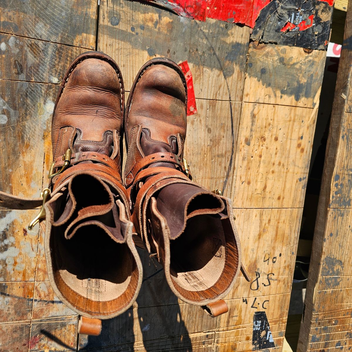 Photo by arriaga214 on January 1, 2025 of the Nicks Heritage TankerPro in Horween Natural Dublin.