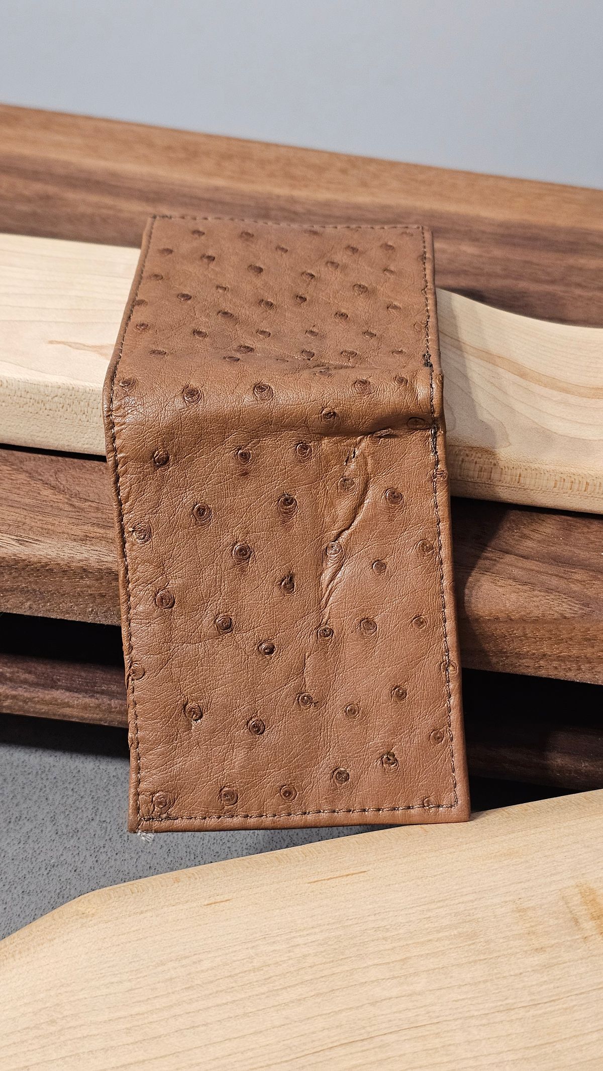 Photo by arriaga214 on October 2, 2025 of the Unknown. From Guanajuato MX Wallet in Full Quill Ostrich.