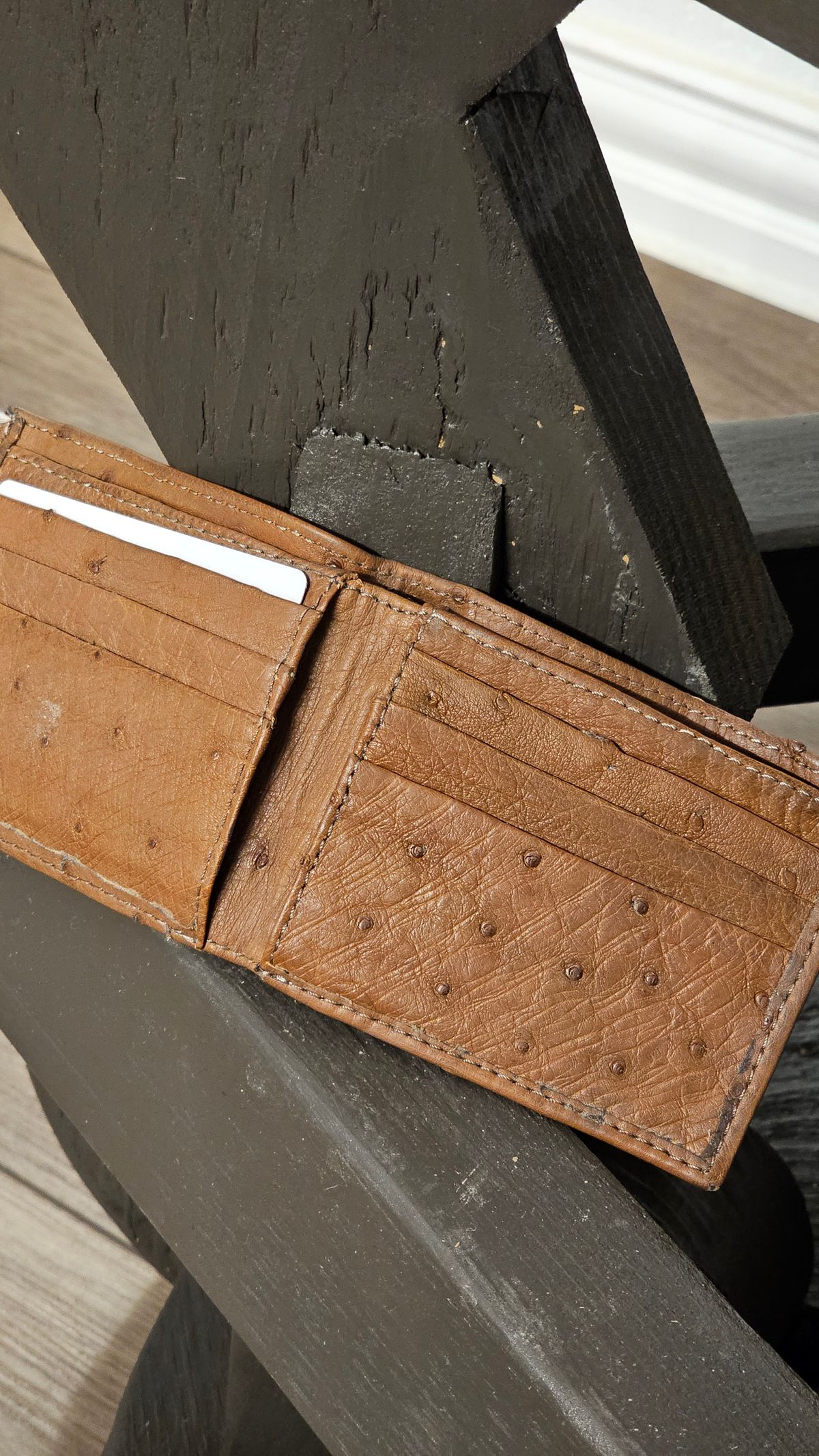 Photo by arriaga214 on November 6, 2025 of the Unknown. From Guanajuato MX Wallet in Full Quill Ostrich.