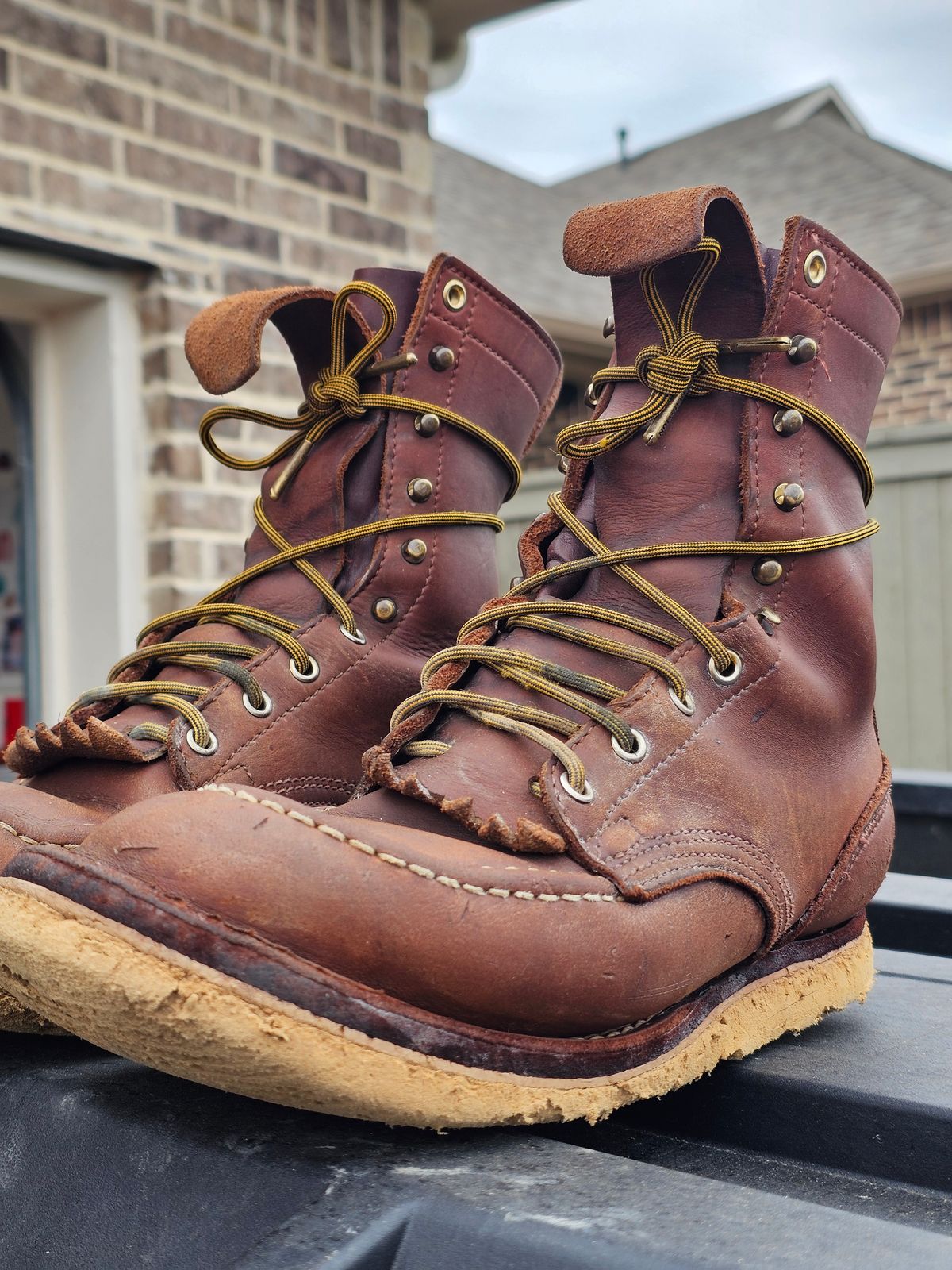 Photo by arriaga214 on September 6, 2025 of the Nicks Moc Toe in Seidel 1964 Brown.