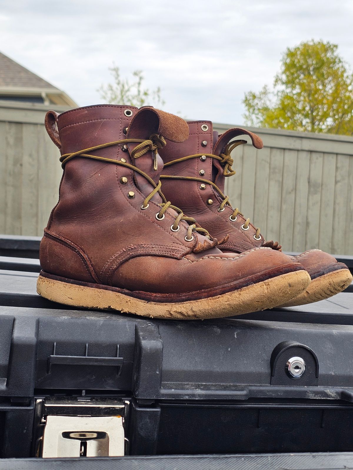 Photo by arriaga214 on September 6, 2025 of the Nicks Moc Toe in Seidel 1964 Brown.