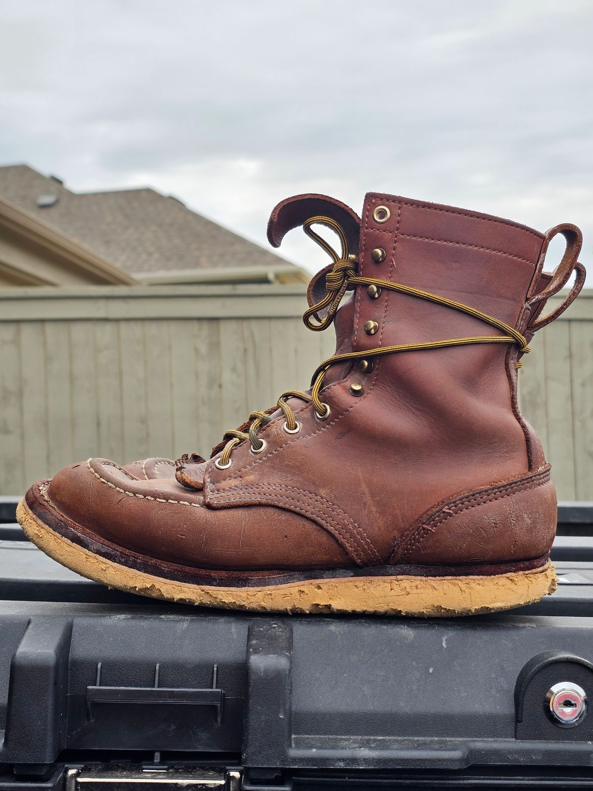 Photo by arriaga214 on September 6, 2025 of the Nicks Moc Toe in Seidel 1964 Brown.