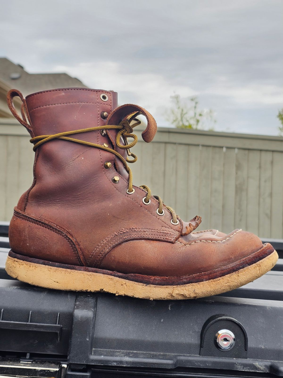 Photo by arriaga214 on September 6, 2025 of the Nicks Moc Toe in Seidel 1964 Brown.