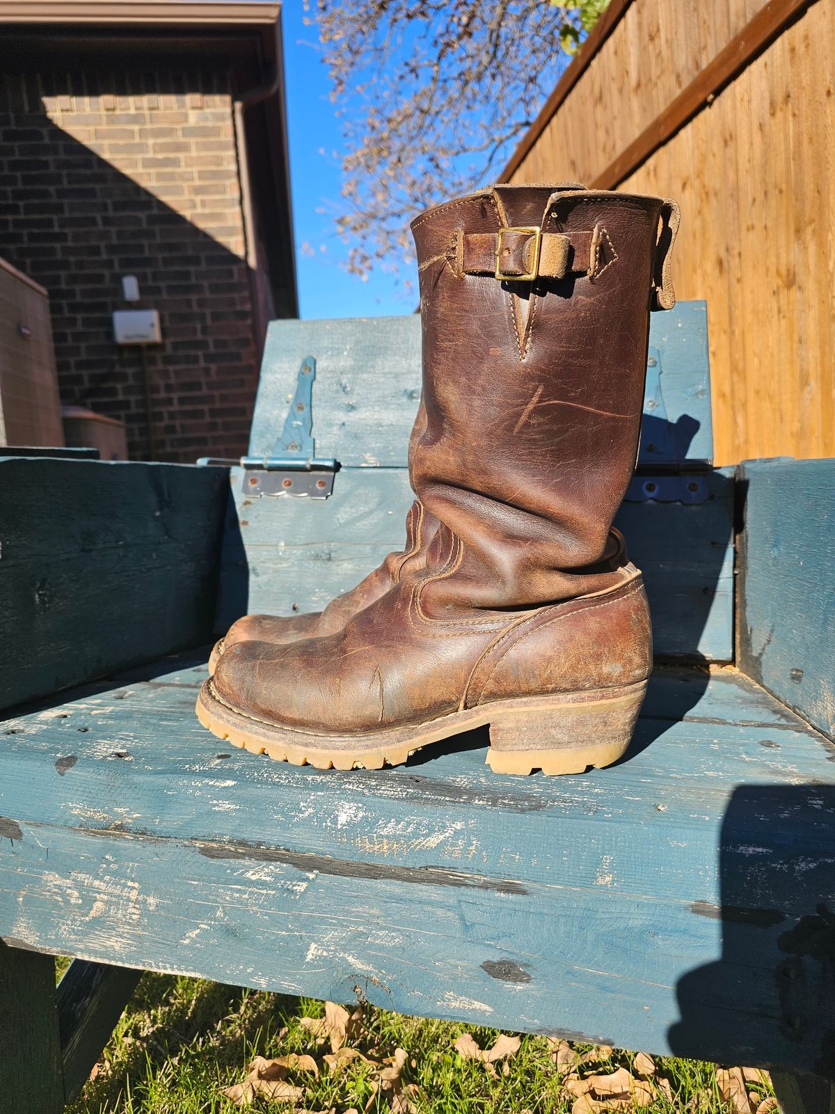 Photo by arriaga214 on December 3, 2023 of the Nicks Renegade in Horween Brown Chromexcel.