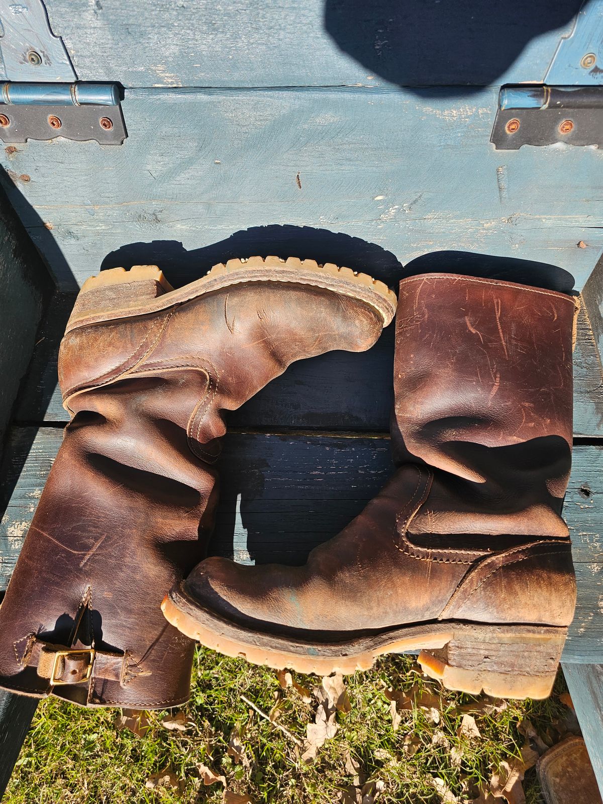 Photo by arriaga214 on December 3, 2023 of the Nicks Renegade in Horween Brown Chromexcel.