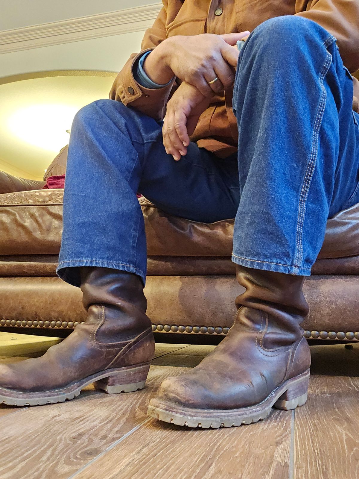 Photo by arriaga214 on December 14, 2023 of the Nicks Renegade in Horween Brown Chromexcel.