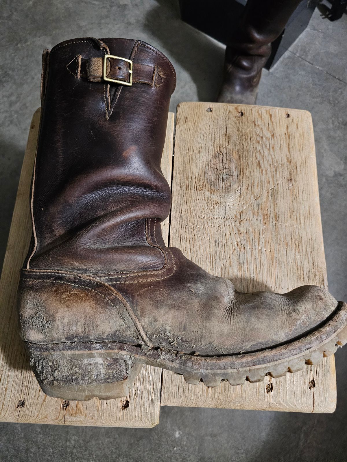 Photo by arriaga214 on January 13, 2024 of the Nicks Renegade in Horween Brown Chromexcel.