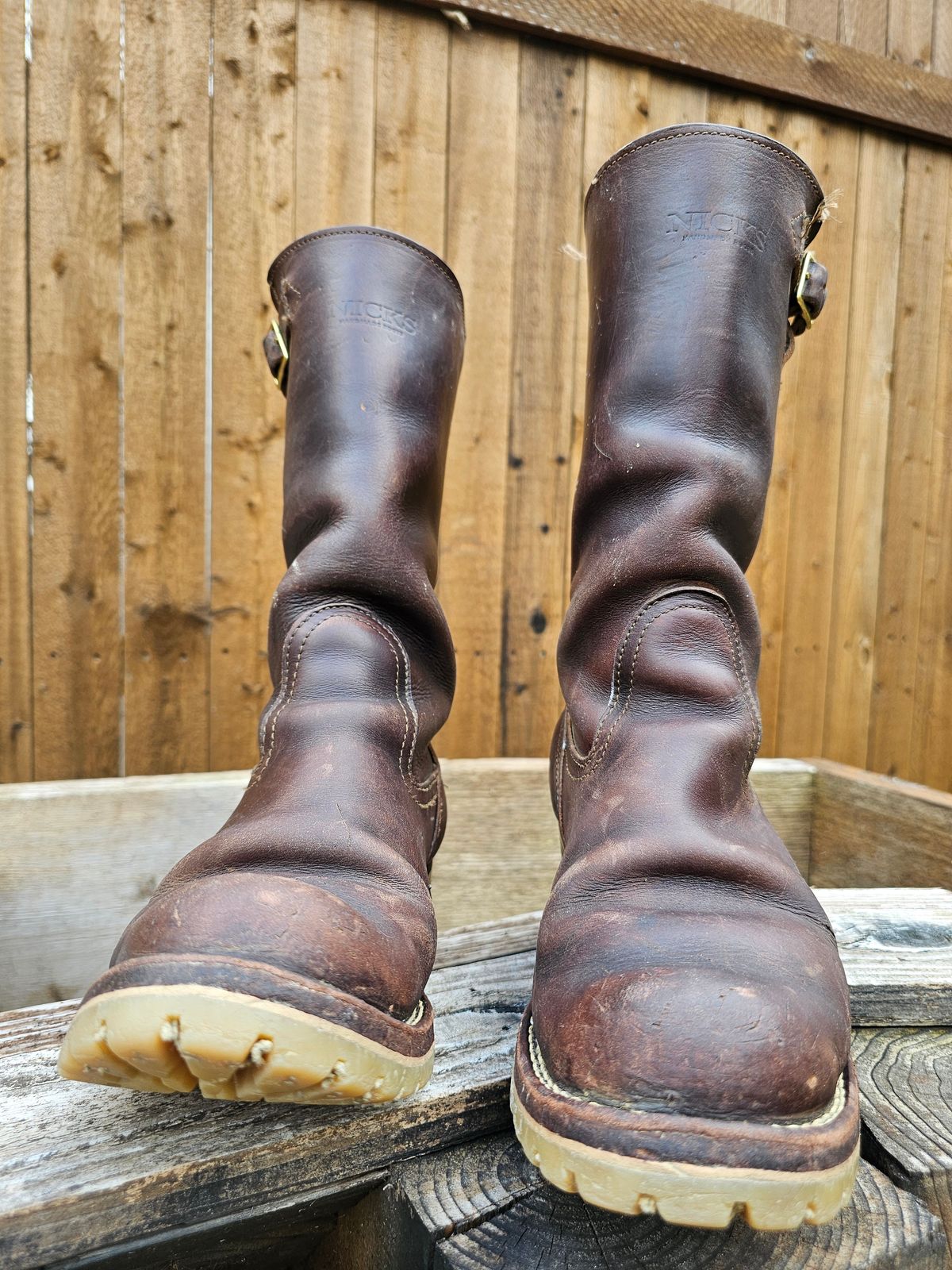 Photo by arriaga214 on February 4, 2024 of the Nicks Renegade in Horween Brown Chromexcel.