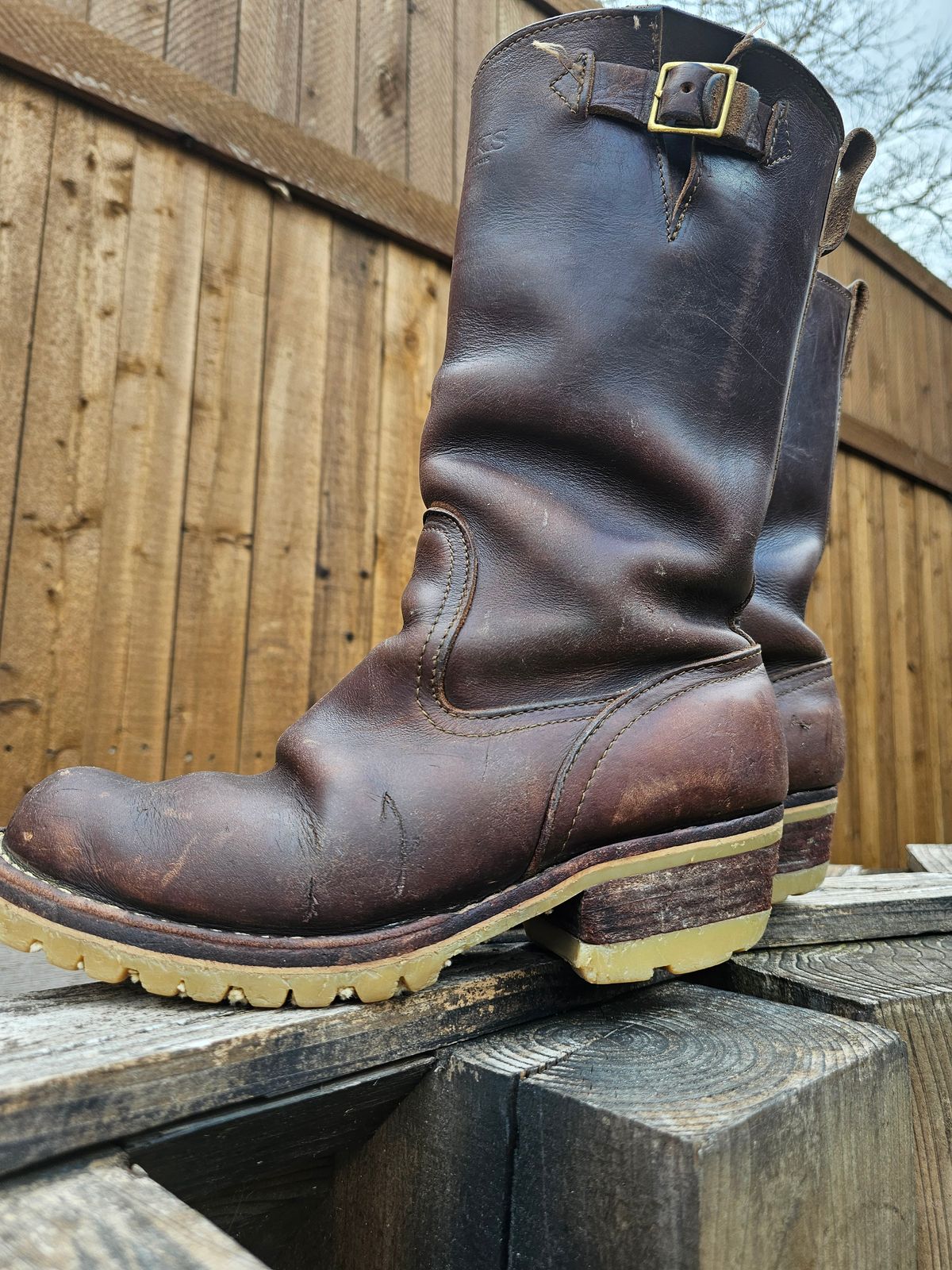 Photo by arriaga214 on February 4, 2024 of the Nicks Renegade in Horween Brown Chromexcel.