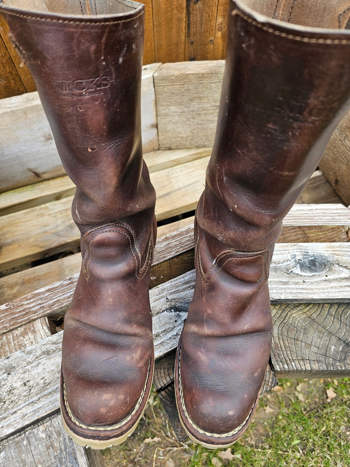Photo by arriaga214 on February 4, 2024 of the Nicks Renegade in Horween Brown Chromexcel.
