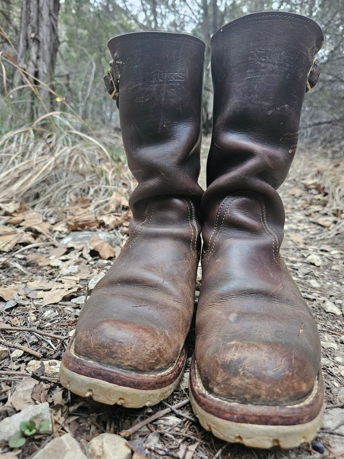 Photo by arriaga214 on March 1, 2024 of the Nicks Renegade in Horween Brown Chromexcel.