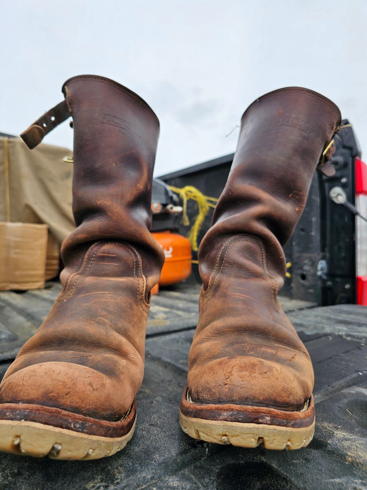 Photo by arriaga214 on April 2, 2024 of the Nicks Renegade in Horween Brown Chromexcel.