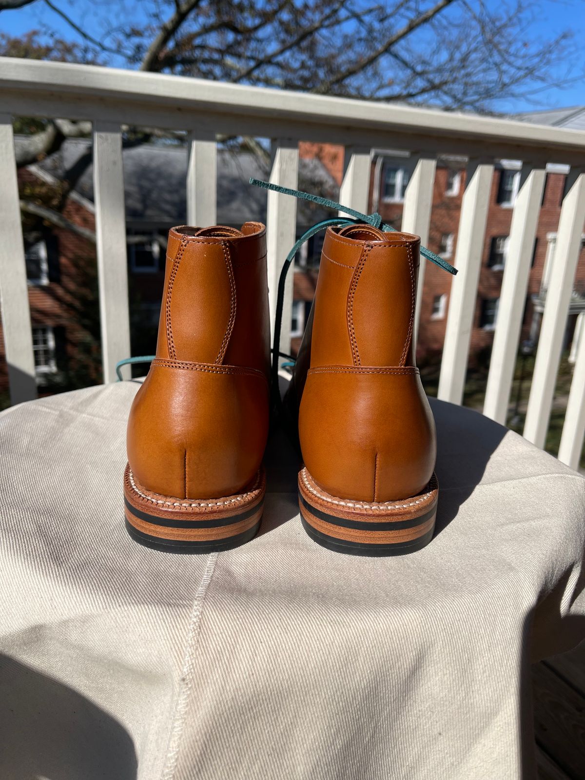 Photo by specgirl8 on November 1, 2023 of the Grant Stone Nora Boot in Badalassi Carlo Saddle Tan Minerva.