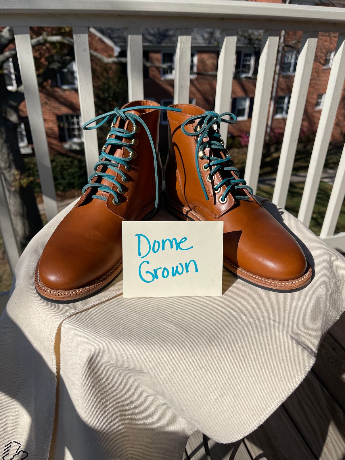 Photo by specgirl8 on November 1, 2023 of the Grant Stone Nora Boot in Badalassi Carlo Saddle Tan Minerva.
