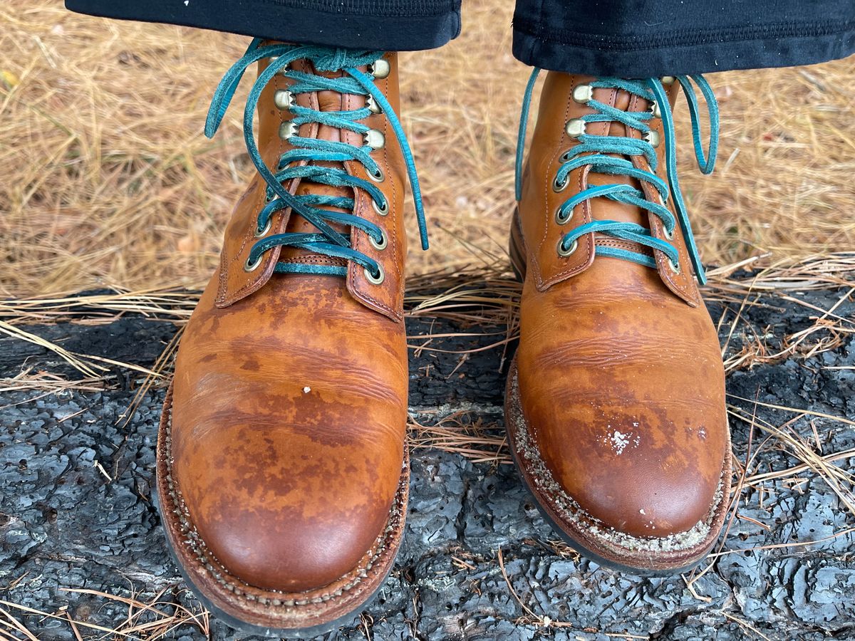 Photo by specgirl8 on November 10, 2023 of the Grant Stone Nora Boot in Badalassi Carlo Saddle Tan Minerva.