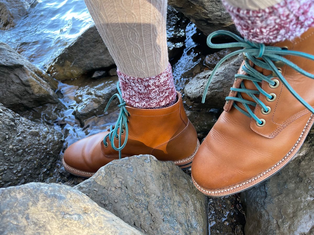 Photo by specgirl8 on November 3, 2023 of the Grant Stone Nora Boot in Badalassi Carlo Saddle Tan Minerva.