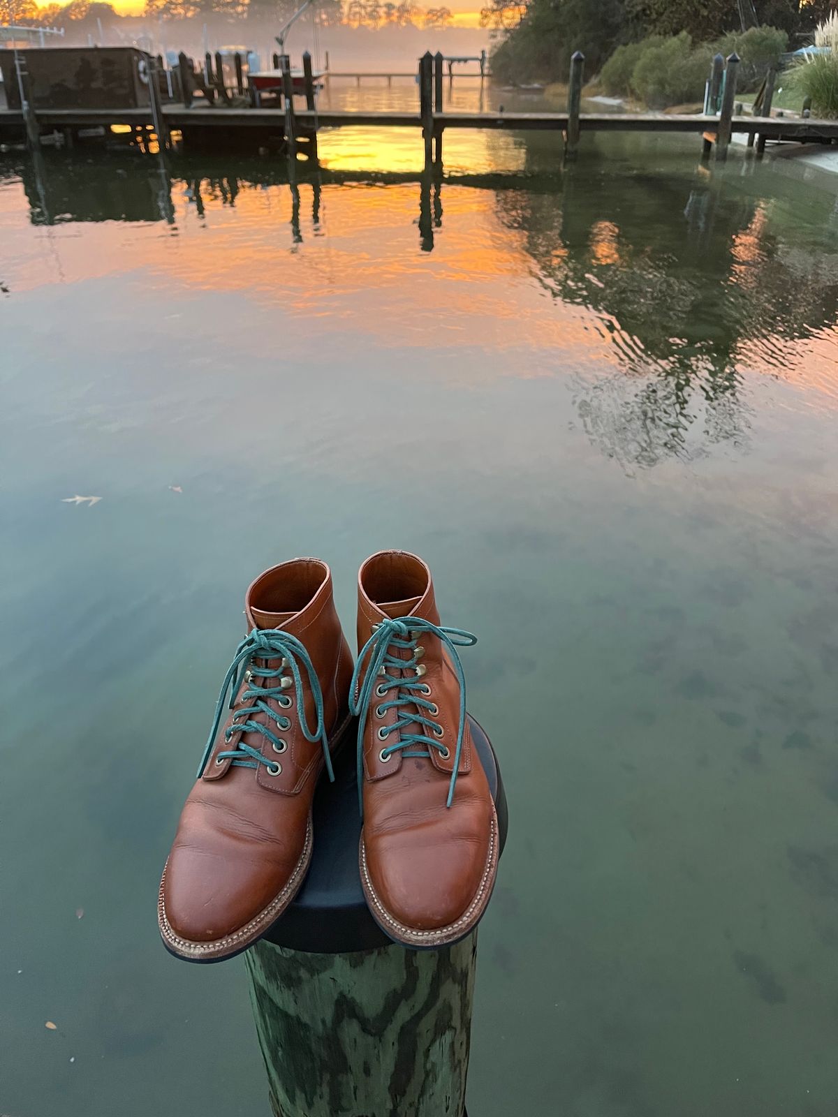 Photo by specgirl8 on December 3, 2023 of the Grant Stone Nora Boot in Badalassi Carlo Saddle Tan Minerva.